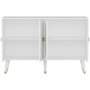 Hanah Home Consola Blanco y Oro